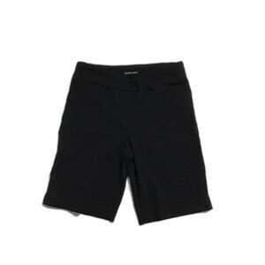 Hilary Radley Navy Polka Dot Women's Stretch Shorts SM